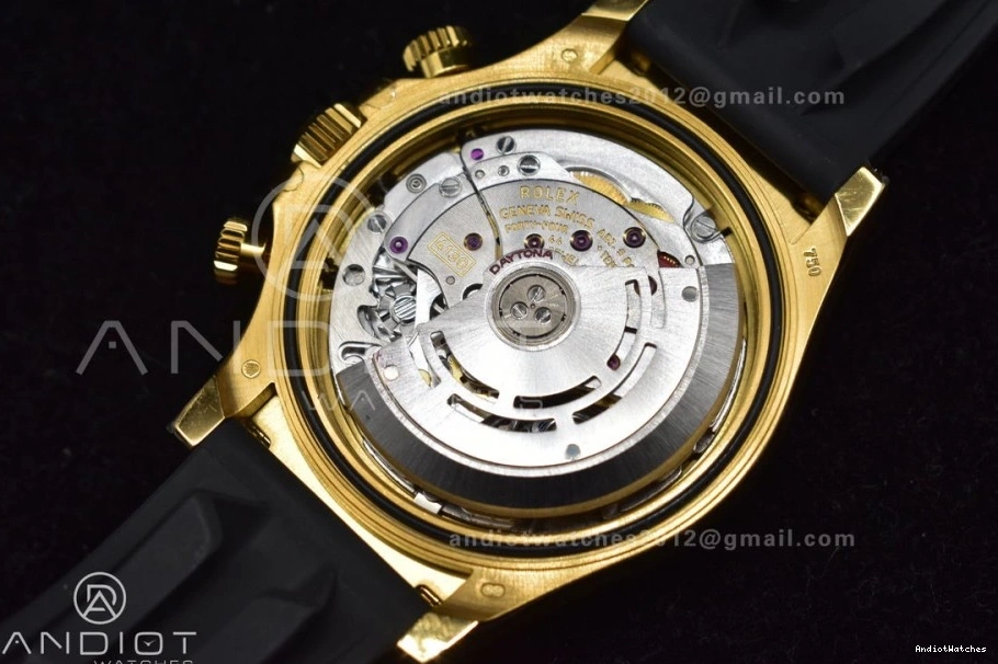 V AllSeason Best Diamonds Black Daytona Dial BTF Rubber Strap 769 Edition On SA4130 Oysterflex 116518 1:1 0223